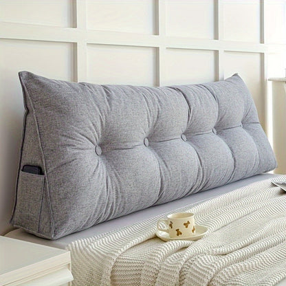 LinConfort – Coussin triangulaire en lin pour soutien du dos