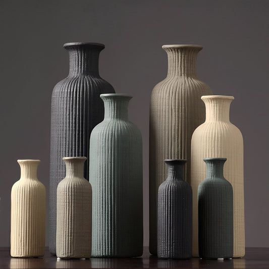 Etsu – Vase en céramique décorative en différentes hauteurs