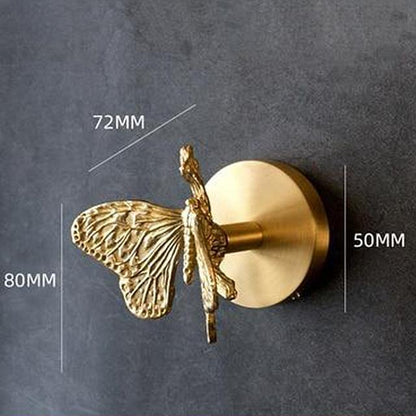 CrochetFauve – Patères murales en laiton en forme d’animaux