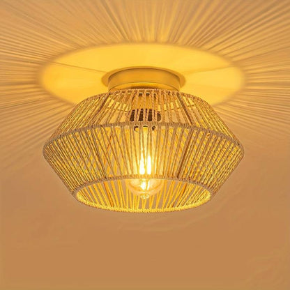 Lustre BohoLoom – Tissage bohème pour ambiance chaleureuse