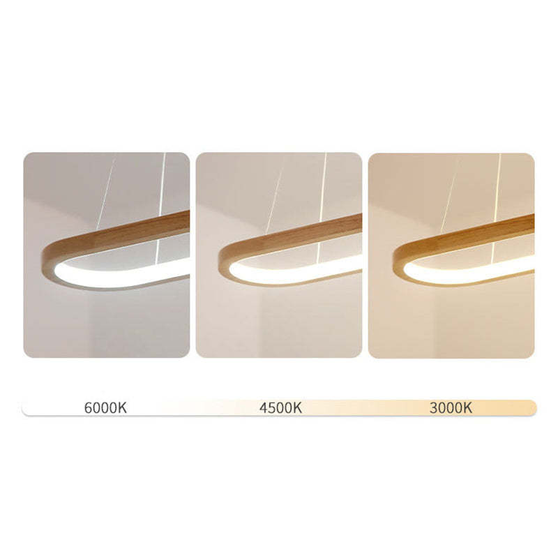 NordBois – Lampe suspendue moderne en bois et métal