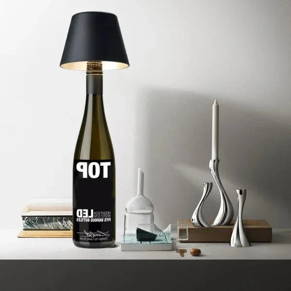 Lumira – Lampe à vin rechargeable avec port USB à assembler soi-même