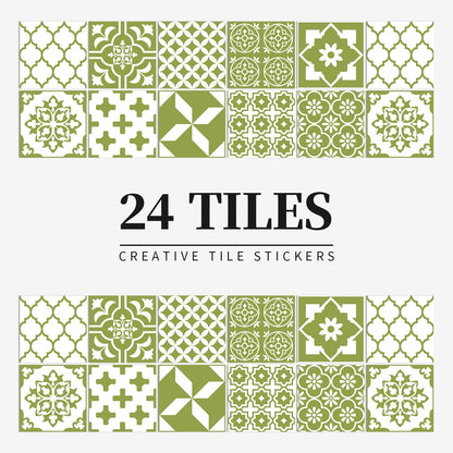 Autocollant mural pour carrelage de cuisine de style européen