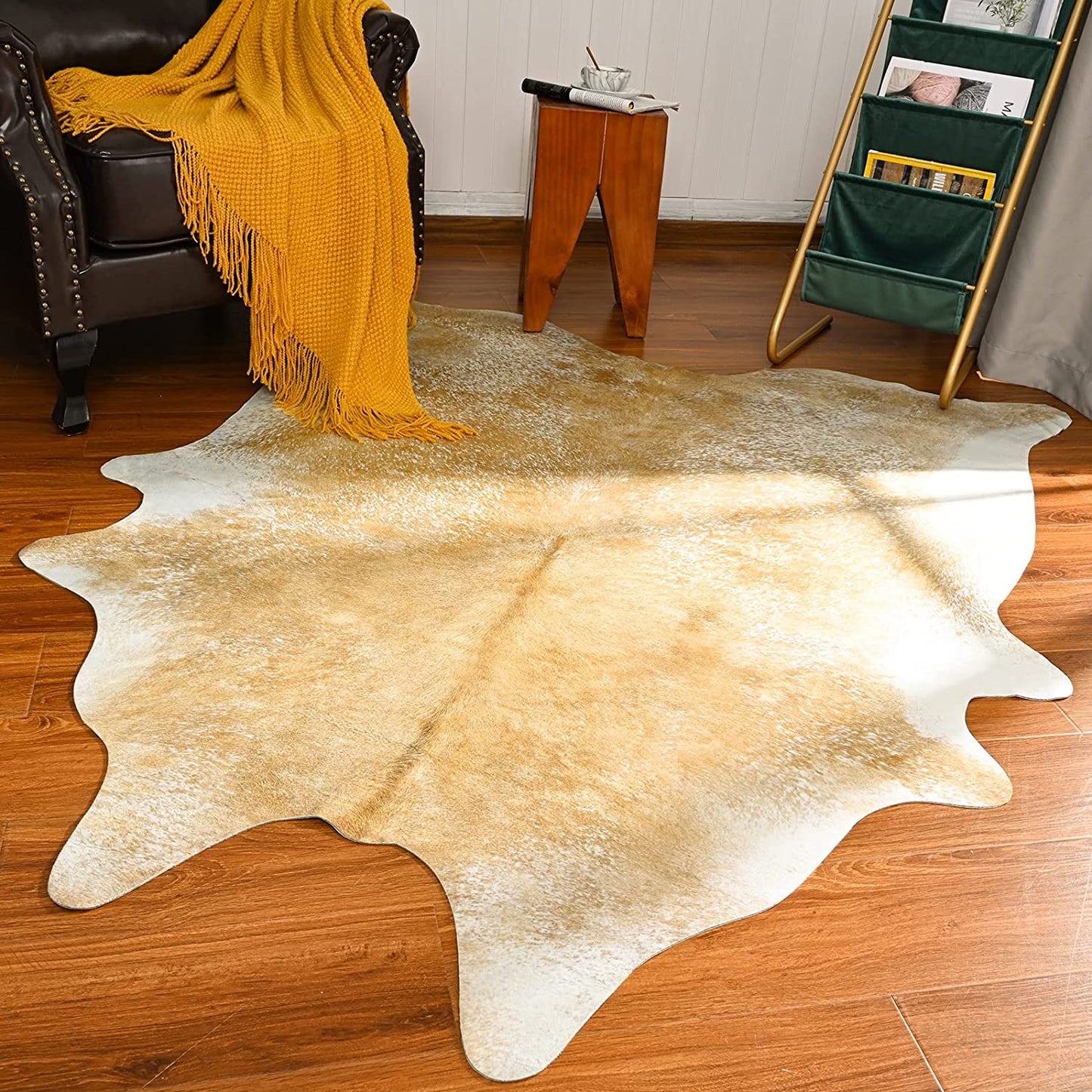Tapis moelleux aux motifs animaliers scandinaves