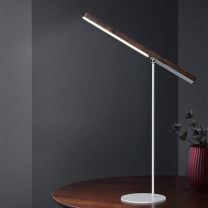 Kylie – Élégante lampe de table LED en bois avec variateur