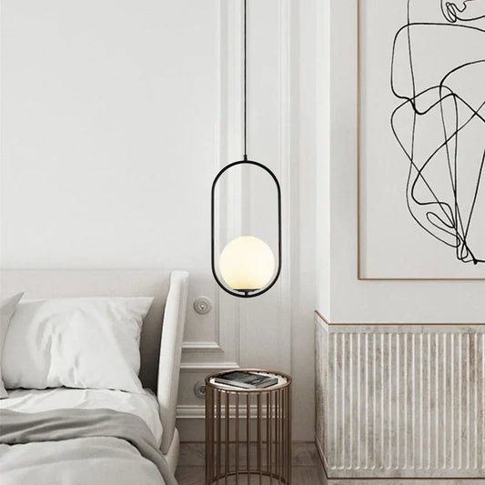 Sumire – Suspension en fer et verre classique