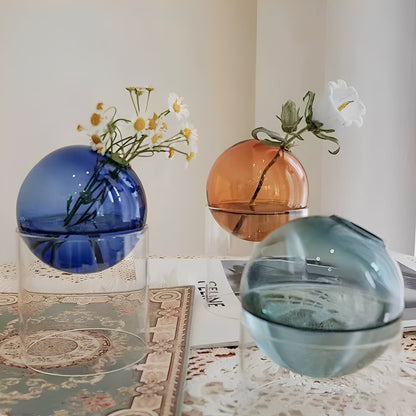 Amira – Vase en Verre Colorée Décoration