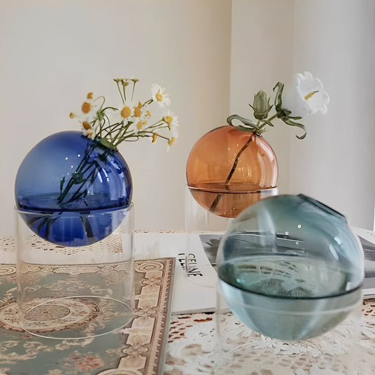Amira – Vase en Verre Colorée Décoration