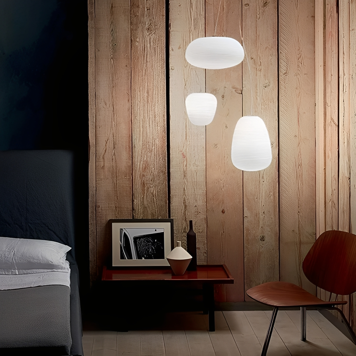 Elin – Lampe suspendue en verre nordique au design créatif