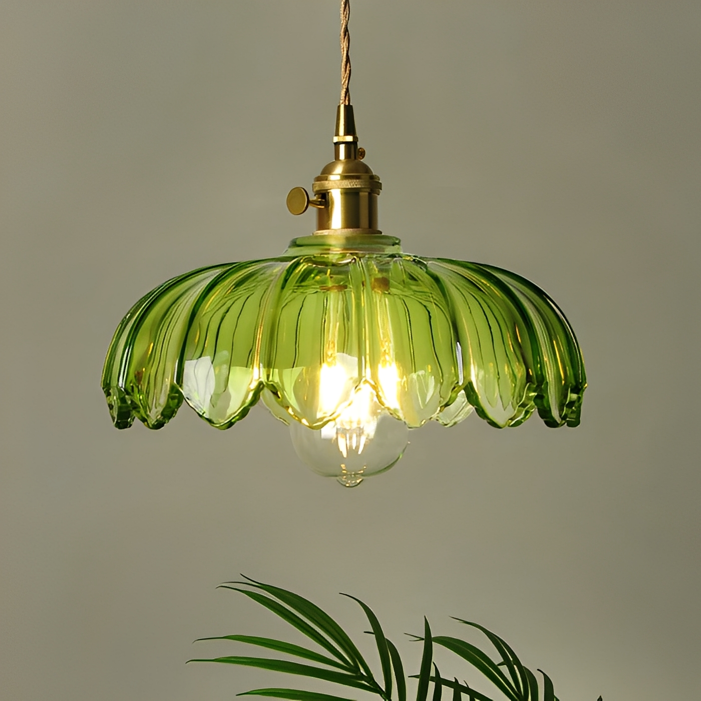 Alaric – Café Kronleuchter en Laiton & Verre