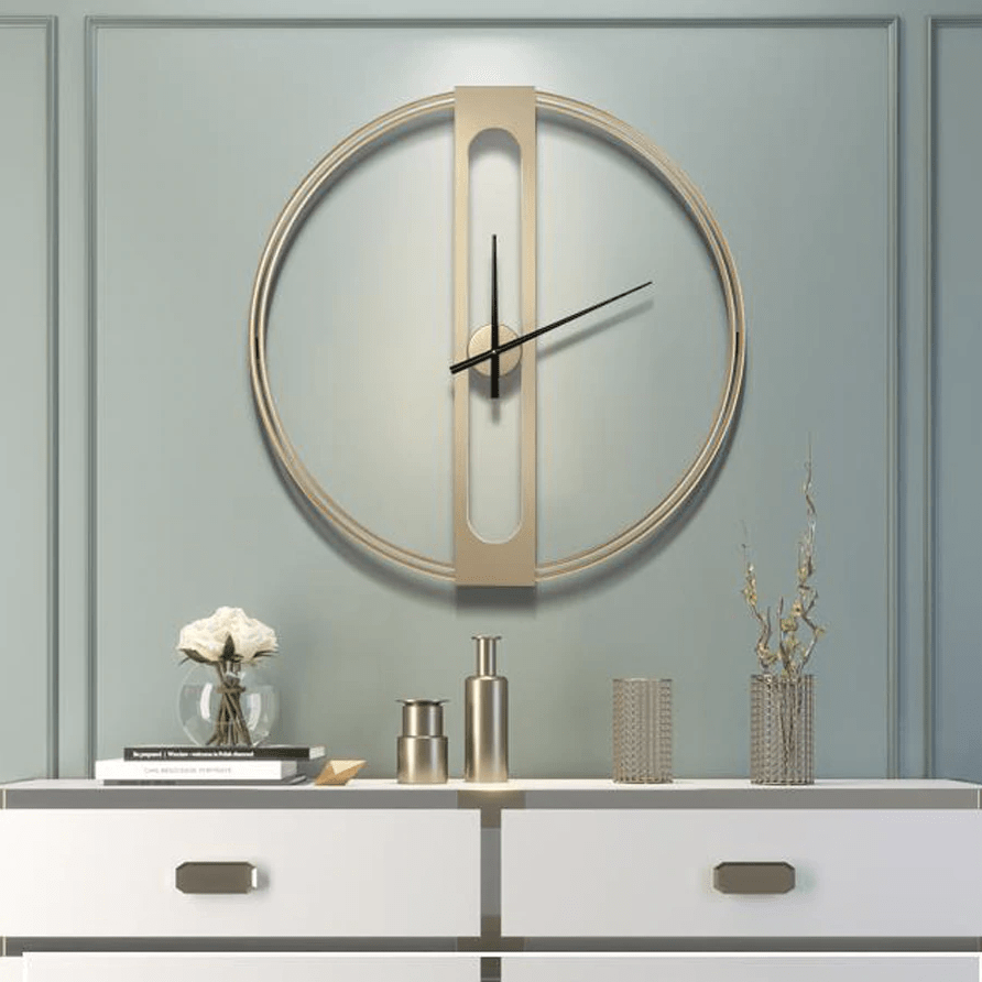 Jumz – Reloj de Pared Minimalista Dorado