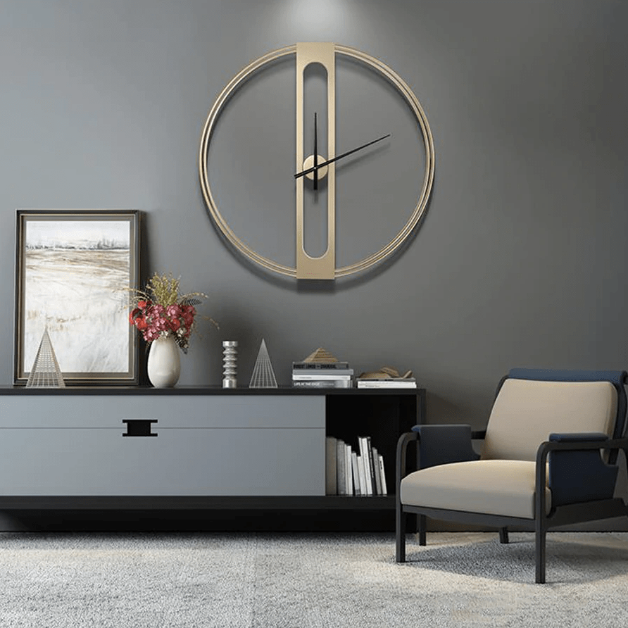 Jumz – Reloj de Pared Minimalista Dorado