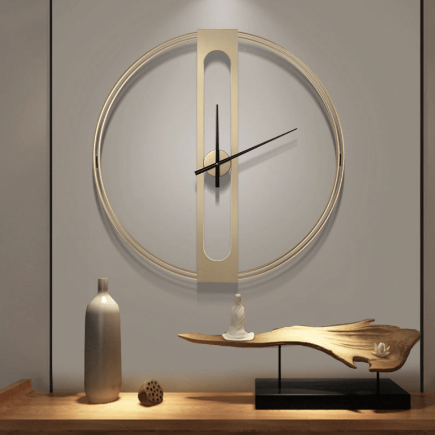 Jumz – Reloj de Pared Minimalista Dorado