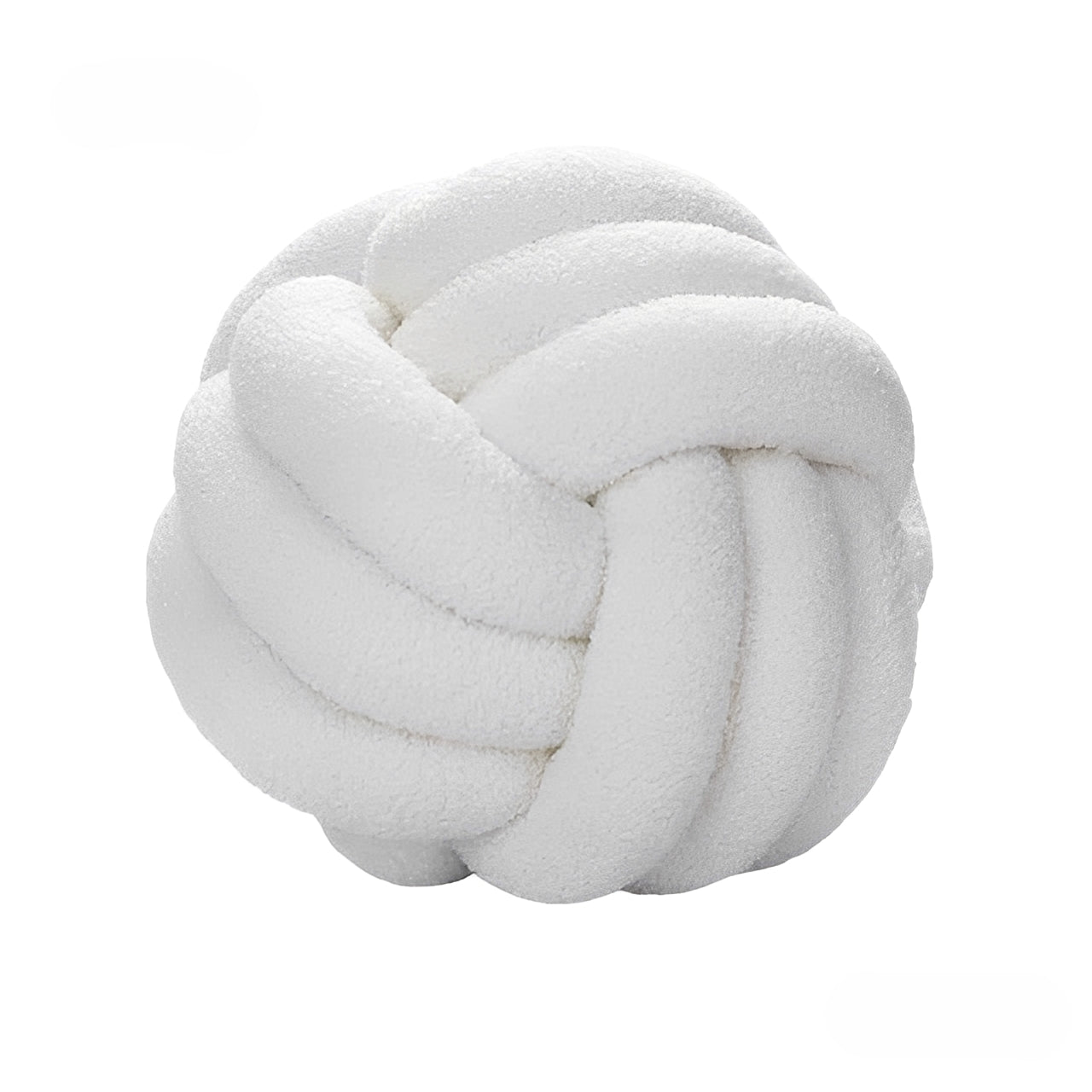 Junji – Coussin Noué Sphérique Nordique en Laine d'Agneau
