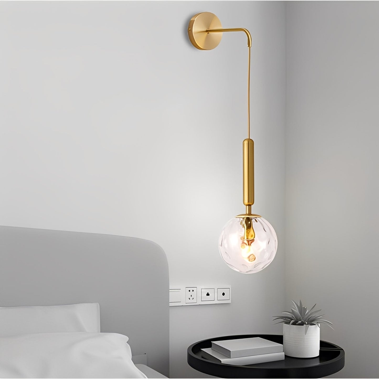 Erilyn – Applique Murale en Laiton Scandinave