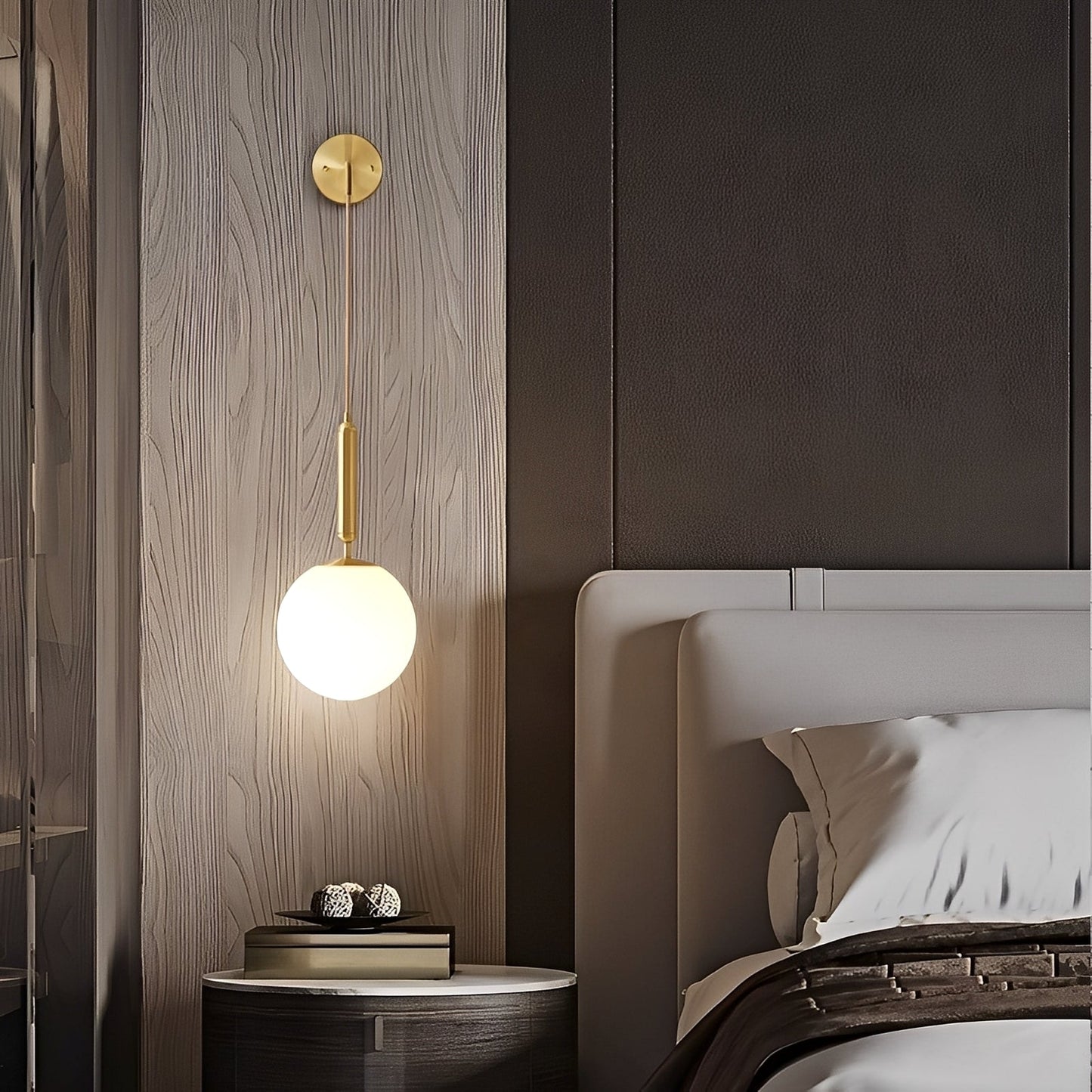 Erilyn – Applique Murale en Laiton Scandinave