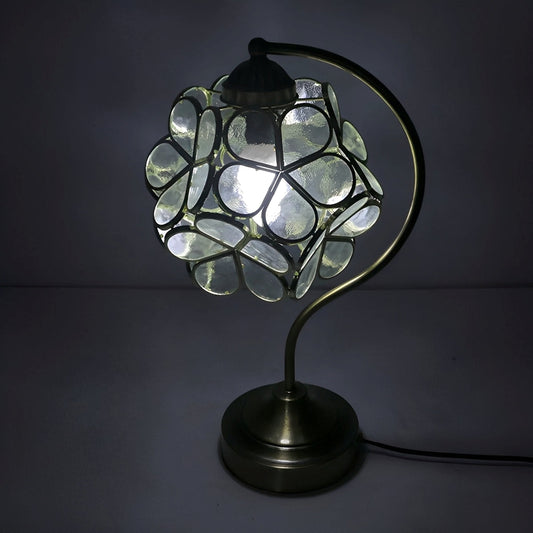Claudia – Lampe de bureau en verre Tiffany
