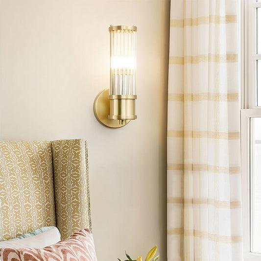 Valeria – Applique Moderne avec Cylindre en Cristal