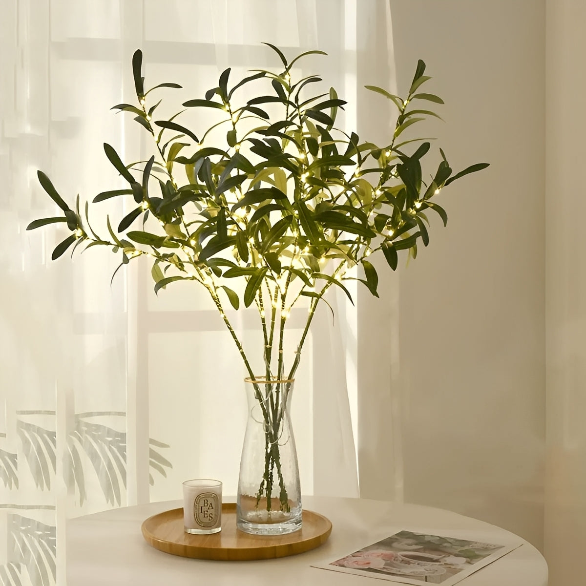 Annelie – Guirlande Lumineuse Festive Feuille d'Olivier