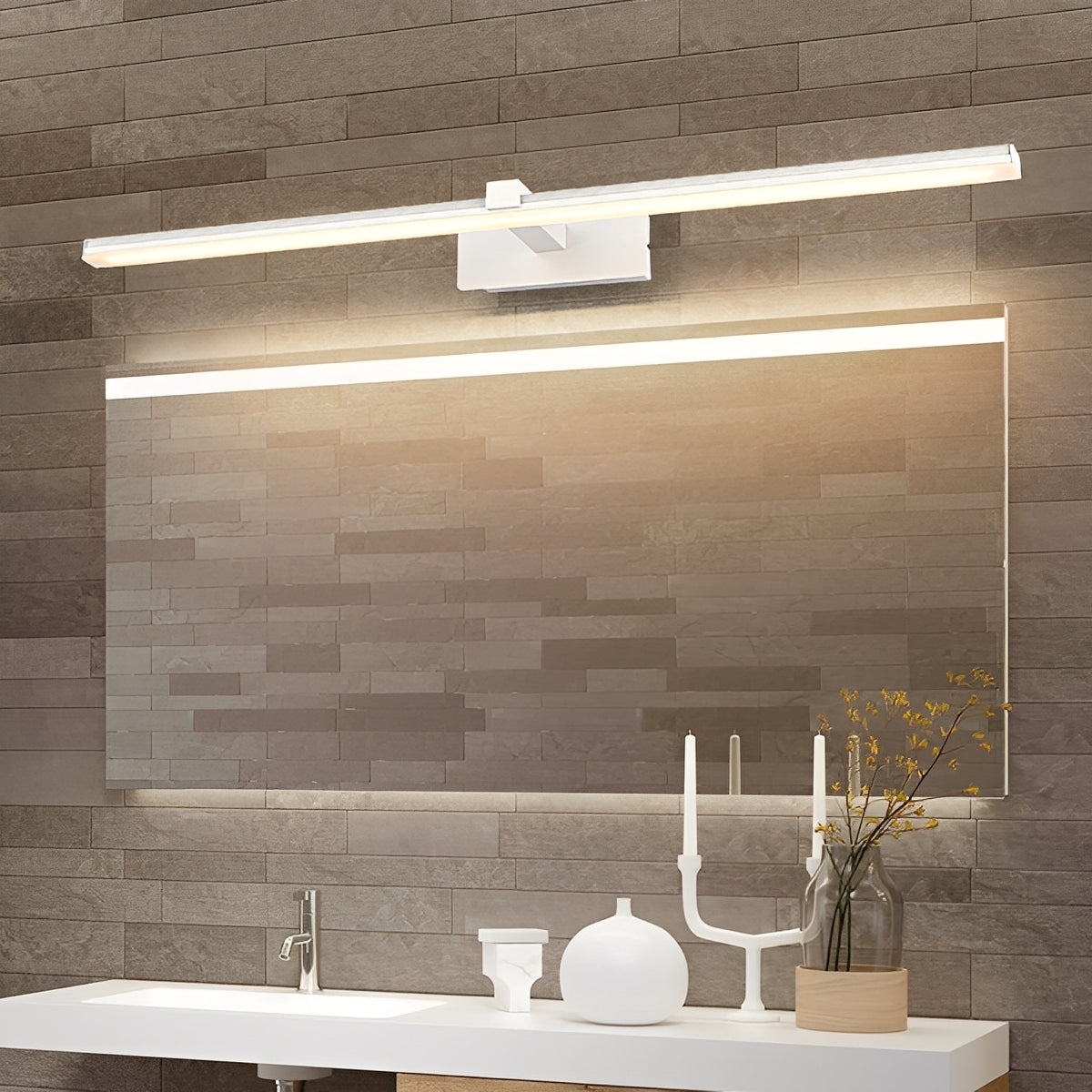 Neris – Lampe murale à LED étanche pour miroir de salle de bain