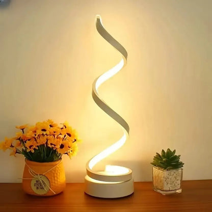 Airin – Lampe de table LED design en spirale