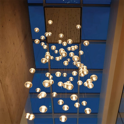 Estelle – Plafonnier en cristal au design de pluie de météorites