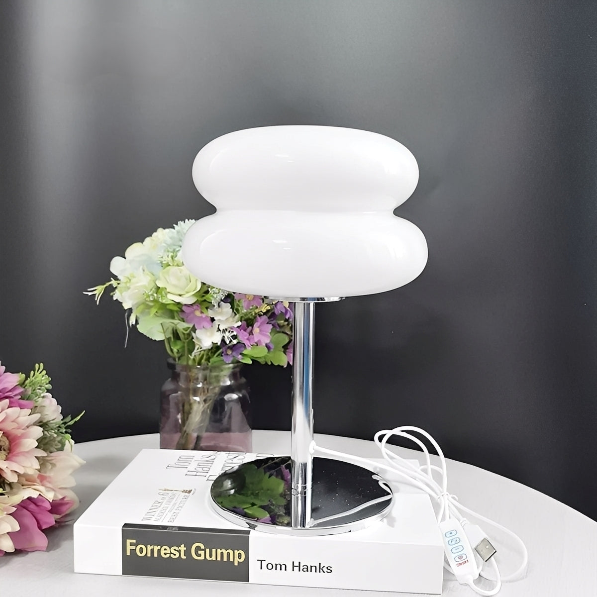 Vionna – Petite Lampe de Table en Verre