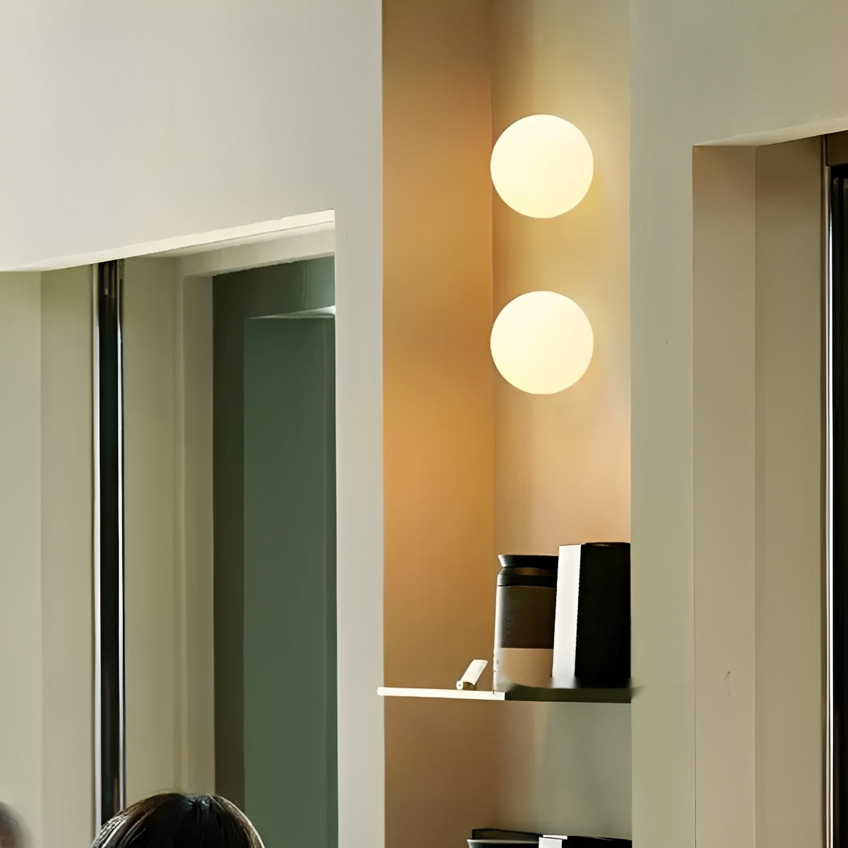 Vega – Applique murale en verre simple