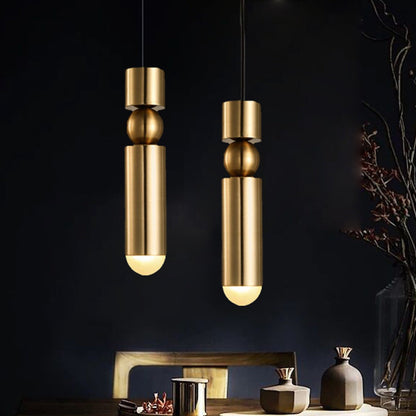 Aurea – Élégante Lampe Suspendue LED Dorée
