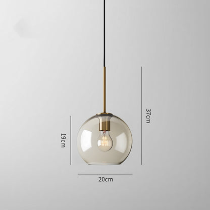 Isadora – Suspension en Verre Cognac au Style Moderne