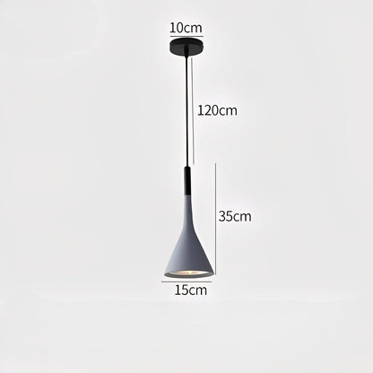 Arashi – Suspension moderne en corne d'aluminium