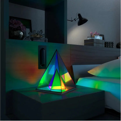 Arielle – Lampe de table LED en acrylique 3D arc-en-ciel