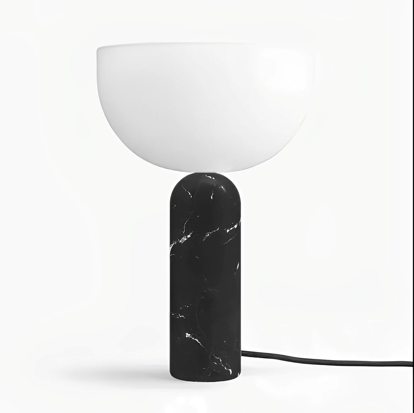 Raja – Lampe de table noble avec pied en marbre et design élégant