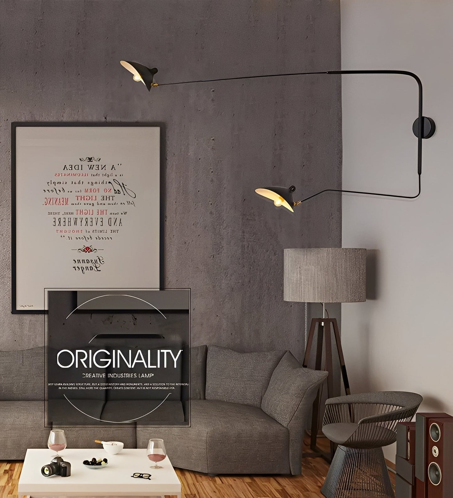 Aurelio – Applique Murale Moderne avec Bras Articulé