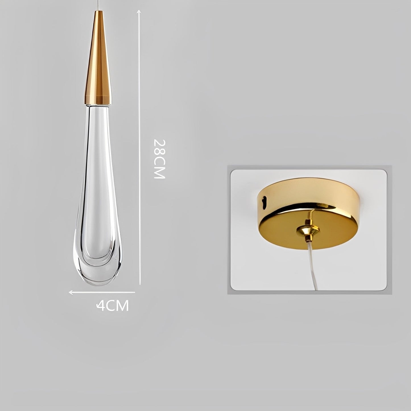 Raya – Suspension Escalier Perles de Pluie