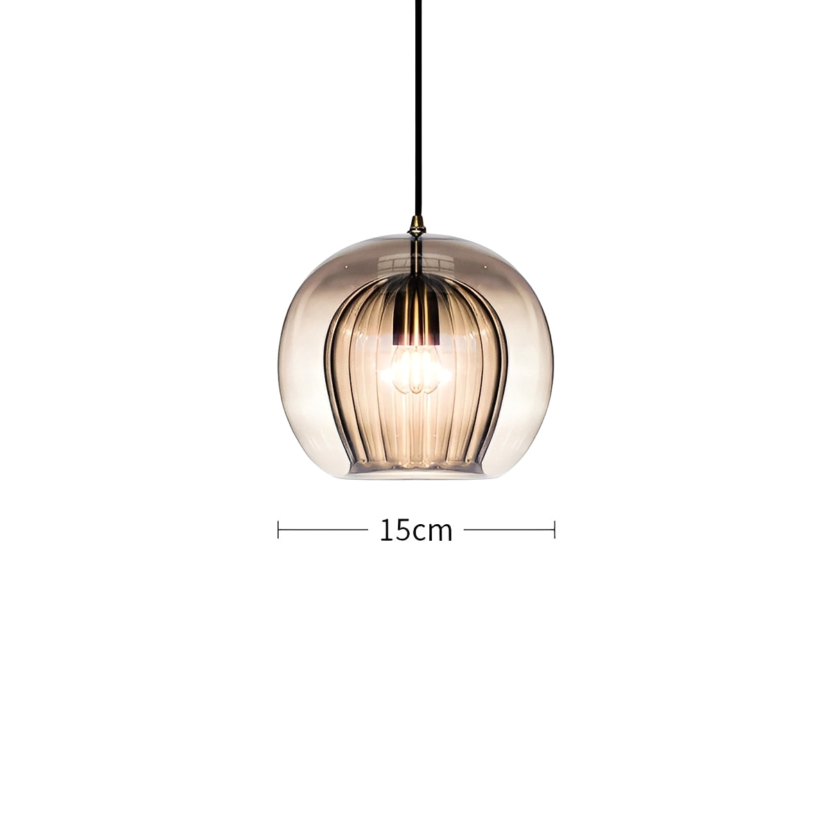 Mira – Suspension en verre simple
