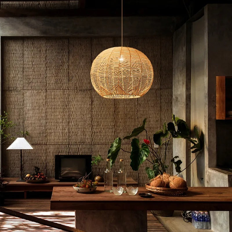 Aiko – Suspension en rotin Zen japonaise