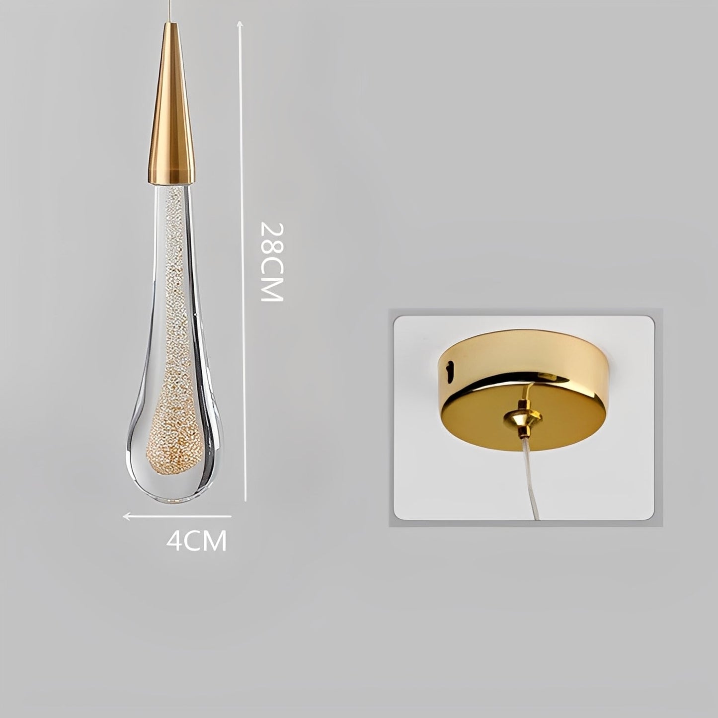 Raya – Suspension Escalier Perles de Pluie