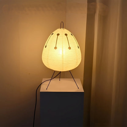 Aika – Lampe de Table en Papier de Riz Japonais