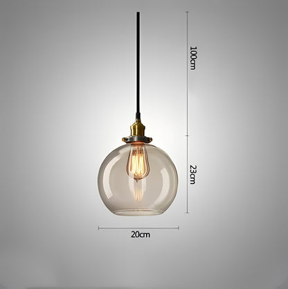 Iya – Lustre rétro créatif en verre