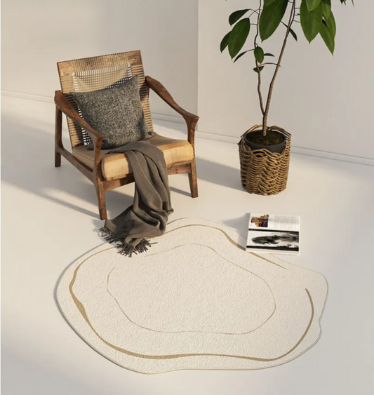 Ivara – Tapis en peluche géométrique