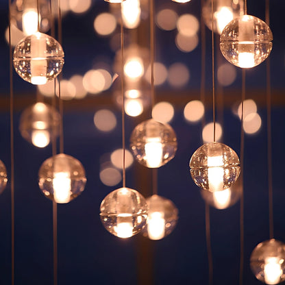 Estelle – Plafonnier en cristal au design de pluie de météorites