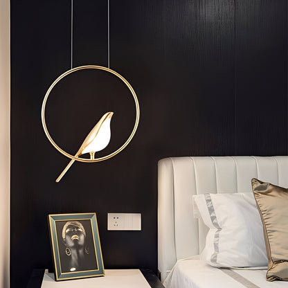 Emilia – Lustre Oiseau Magpie Minimaliste