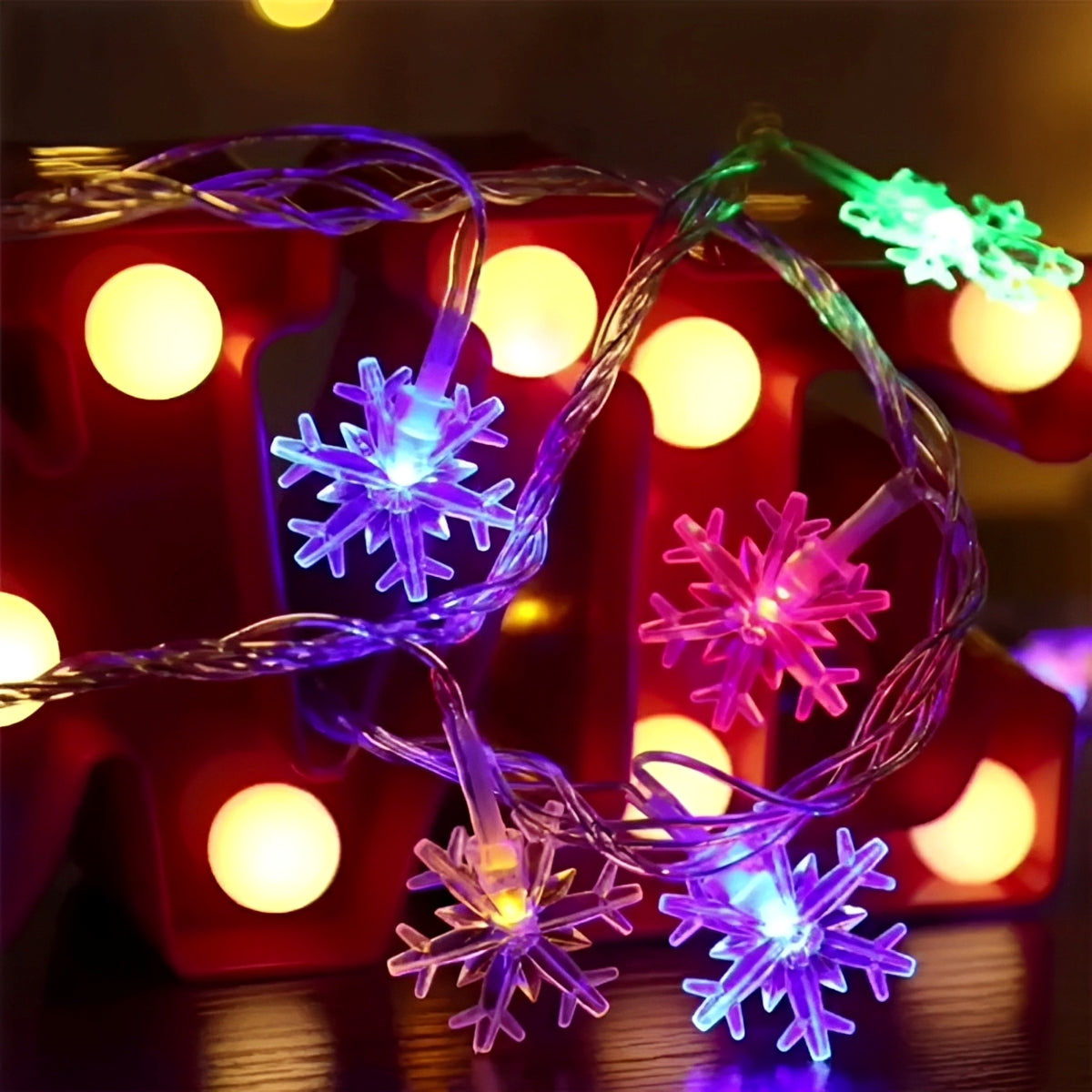 Eira – Guirlande lumineuse flocons de neige avec télécommande