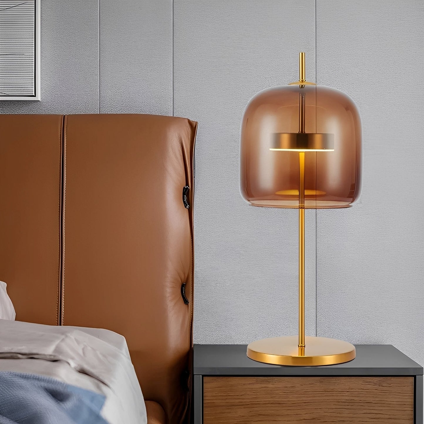 Kimel – Lampe de Table en Verre LED Moderne