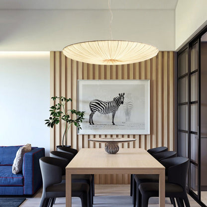 Aiko – Lustre en tissu japonais en beige