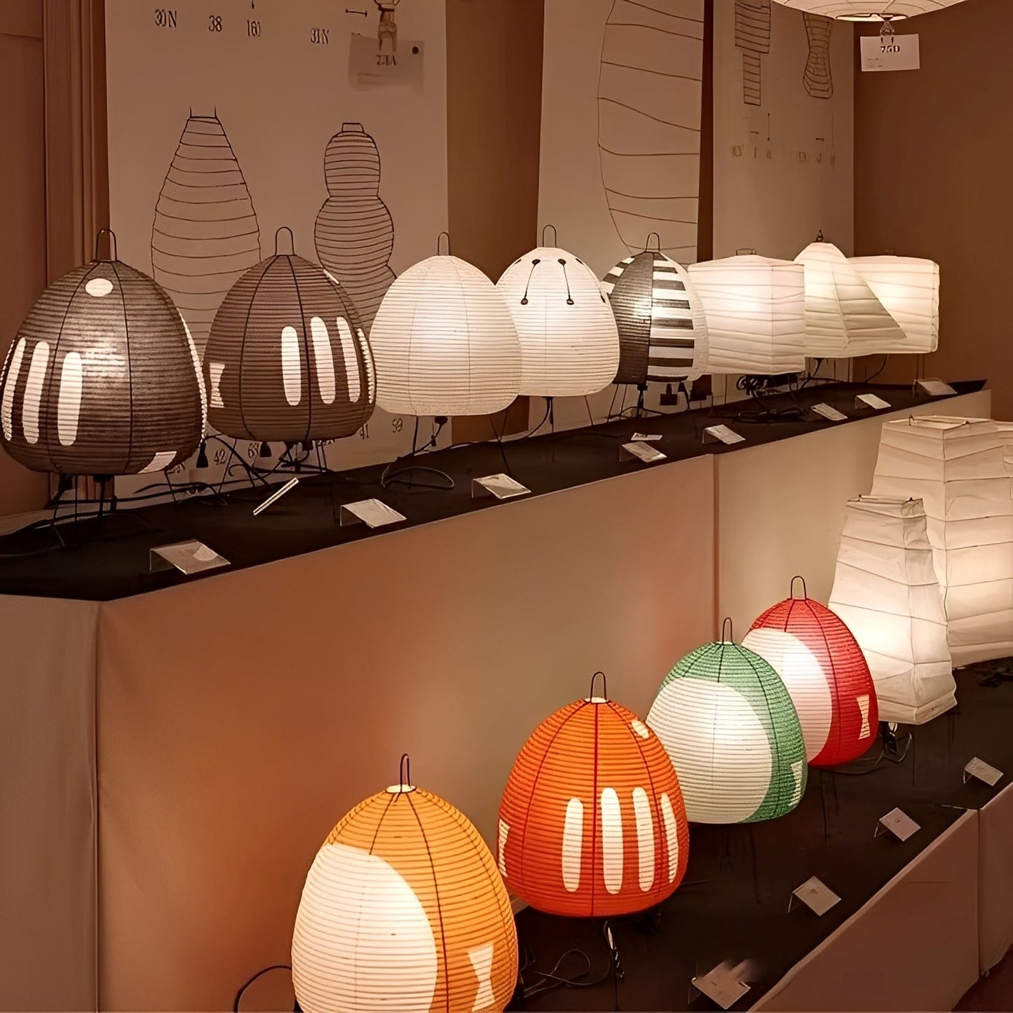 Asuka – Lampe Japonaise sur Pied avec Papier de Riz