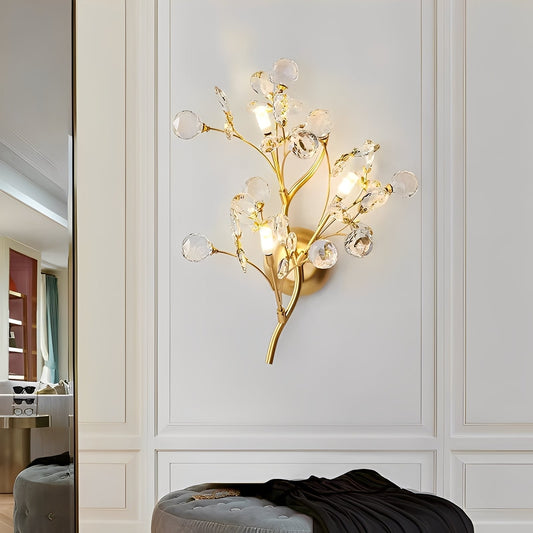 Zuko – Lampe Murale en Cristal au Design en Branche