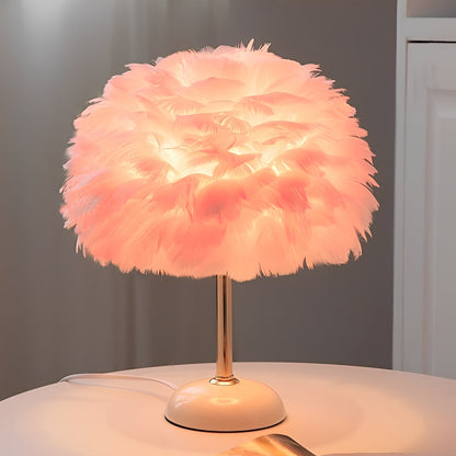 Lanivy – Lampe de table en plumes