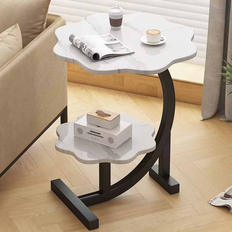 Caliora – Mini Table d'Appoint à Deux Niveaux